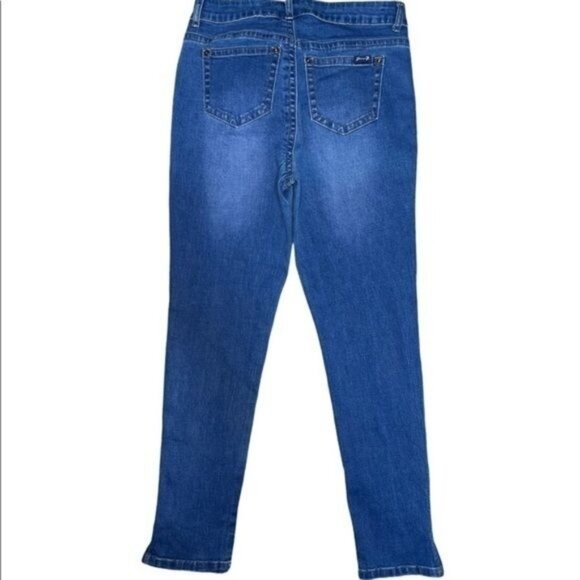 Seven7 Womens Zipper Ankle Denim Jeans Size 7 Blue Cotton-Blend Stretchy - Picture 7 of 10